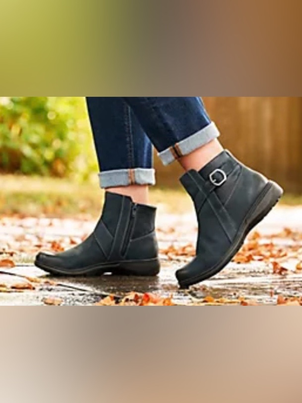 Clarks Collection Water Repellent Leather Boots -Carleigh Angie